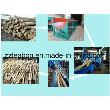 Hot Selling Double Rotor Type Wood Peeler Machine